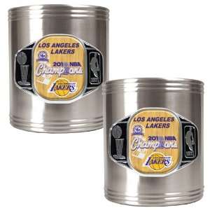  Los Angeles Lakers NBA Finals Champs 2 Can Holder Set 