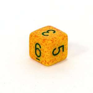    Chessex Speckled 16mm d6 Dice, Lotus with numbers Toys & Games