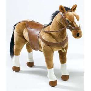  Plush Standing Brown Horse with Sound 28 Toys & Games
