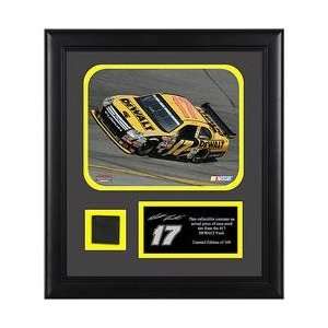   Framed Laserchrome Print w/ Piece of Race Used Tire
