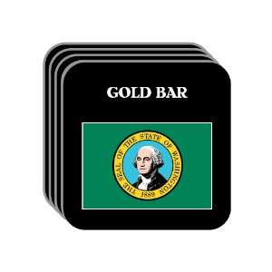  US State Flag   GOLD BAR, Washington (WA) Set of 4 Mini 