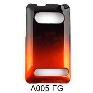  HTC EVO Two Tones, Black and Orange Hard Case/Cover 