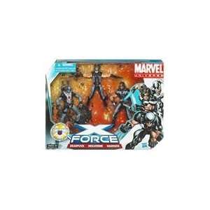   Super Hero Team 3 Pack 3 3/4 Figure X Force Dead Toys & Games