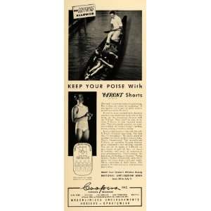  1937 Ad Canoe Y Front Shorts Clothing Kenosha Wisconsin 