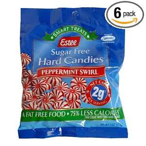 Estee Peppermnt Swirl Candy, 4 Ounce Unit (Pack of 6)  