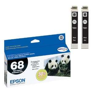   PACK of Genuine Epson (T068120) High Capacity Black Ink Cartridges
