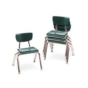  3000 Series Classroom Chairs, 12 Seat Height, Forest 