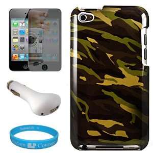  Army Camouflage Protective Crystal Case Cover for Apple iPod 