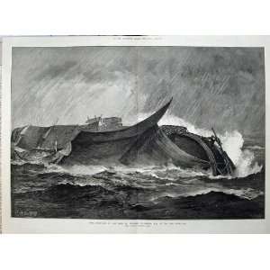  Fine Art 1878 Eurydice Ship Wreck Sea Bejamin Cuddiford 