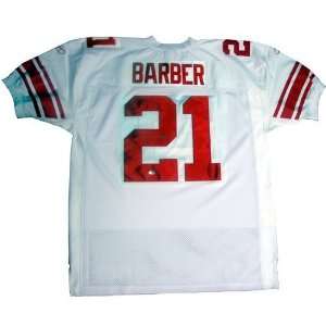  Tiki Barber Autographed 2005 Giants Authentic White Jersey 