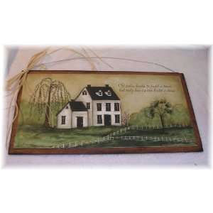   Build a House but Only Hearts Can Build a Home Country Wooden Wall Art