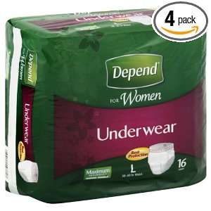  Depend Super Absorbency Protective Underwear for Women 