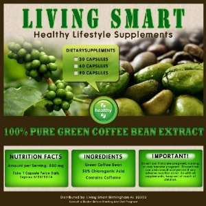  Green Coffee Bean Extract, 400mg Per Capsule, 60 Capsules 
