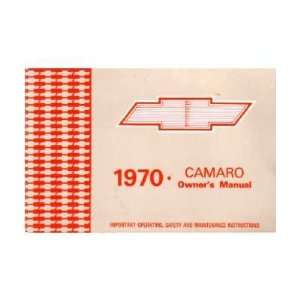    1970 CHEVROLET CAMARO Owners Manual User Guide 