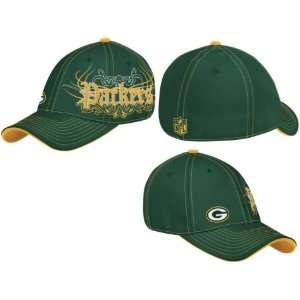  Mens Green Bay Packers Green Rebel Flex Fit Hat Sports 