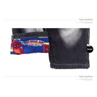 NWT Boys Black Spider Man Fleece Pants Jeans 2 9 years M2211A  