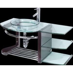   Sinks Glass/Stainless, Bauhaus Wall Mount Vessel