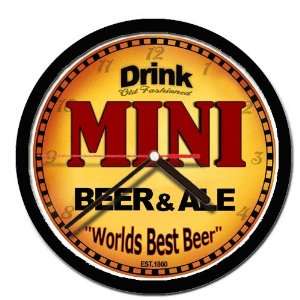  MINI beer and ale cerveza wall clock 