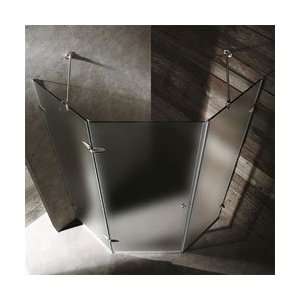  Frameless Neo Angle 42 x 42 Thick Glass Shower Enclosure 