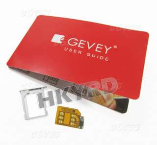 Gevey Turbo Unlock Sim Card for iPhone 4G 4.1/4.2.1/4.3  