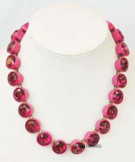 2012 Newest jcrew Rose stone Crystal color Necklace  