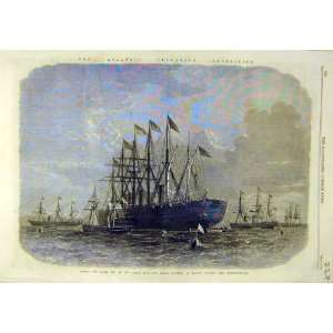  Atlantic Telegraph Cable Expedition New Foundland 1866 