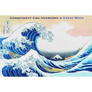   20619 5P2030 Commitment Can Overcome 20x30 poster