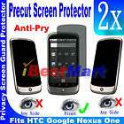 2x Privacy LCD Screen Guard Protector Film For HTC Google Nexus One G5