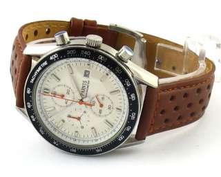 Parnis 40MM White Dial watch Full chronograph E432  