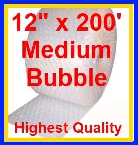 16 x 200 Bubble Wrap 12 Wide   Medium Bubbles  