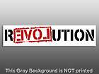 Ron Paul Revolution Bumper Sticker 2x9   decal LOVE usa