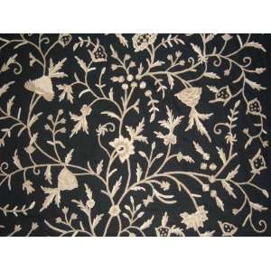   Fabric Tree of Life Neutrals on Black Cotton Duck