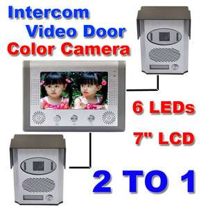 pcs Video Door Phone 7LCD Color Camera home Intercom CCTV Security 