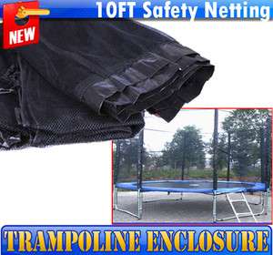   FT Trampoline Enclosure Round Safety Netting Fence With Poles  