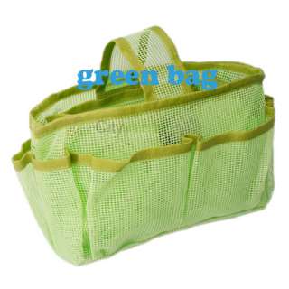 Fashionable Handbag Purse Mesh Insert Organizer Bag Green  
