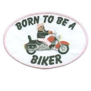  Back Patch Born to Be A Biker Pink Kids Patch Patches 