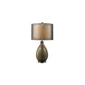   D1717 Brockhurst 1 Light Table Lamp in Francis Fawn with Bronze
