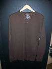 New Mens Jordan Craig Slanted V Neck Thermal Brown   Brown Size 