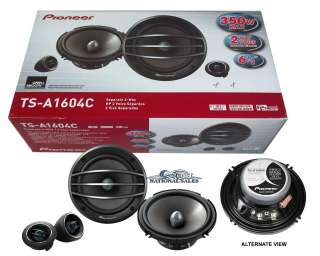   A1604C 6.5 350 WATTS 2 WAY COMPONENT CAR AUDIO SPEAKER SYSTEM  