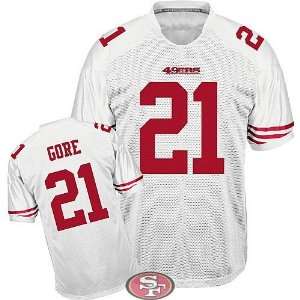 49ers #21 Frank Gore Jersey White Authentic Football Jersey (Size 48M 
