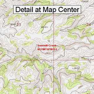  USGS Topographic Quadrangle Map   Sawmill Creek, Montana 