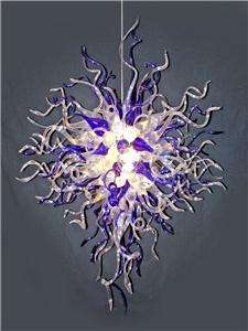 Hand Blown Glass Chandelier by Seth Parks  
