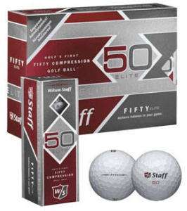 Dozen Wilson Staff Fifty Elite Golf Balls $119 Retail  