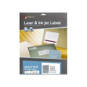  Maco Assorted Laser/Inkjet File Folder Labels Office 