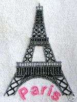 Eiffel Tower Towel, Paris, Decorative French Decor  