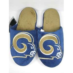 St Louis Rams 2011 Big Logo Hard Sole Slippers (Two Tone)   Large 