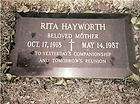 rita hayworth grave in holy cross cemetery large postcard returns