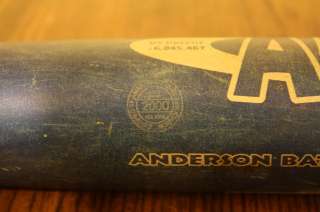RARE 2003 30oz Anderson Flex Tech SINGLE WALL Slow Pitch Bat
