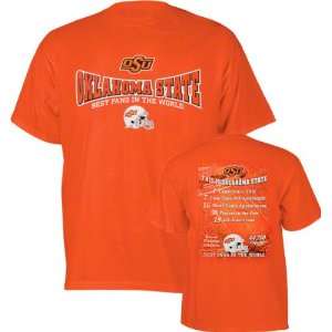  Oklahoma State Cowboys Orange Best Fans T Shirt Sports 