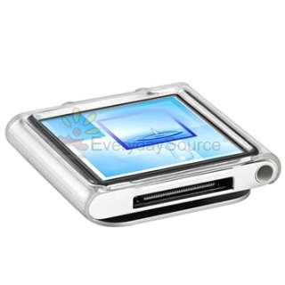 Clear Hard Skin Case+Protector for iPod Nano 6th Gen 6G  